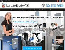 Tablet Screenshot of locksmithhouston-tx.com